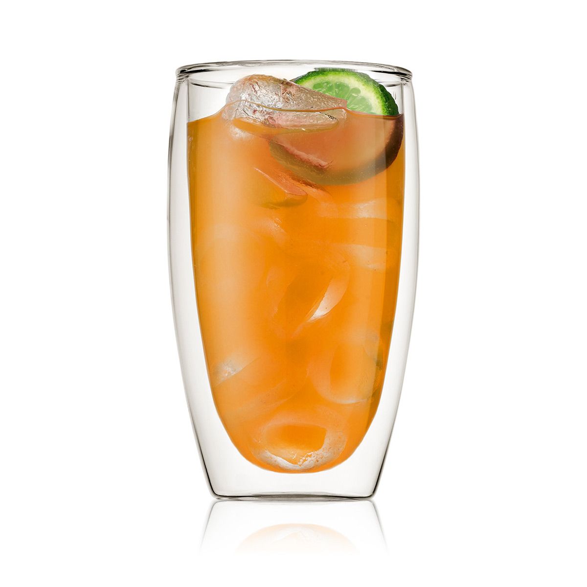 Set of 2 15 oz Double Wall Glasses, Large