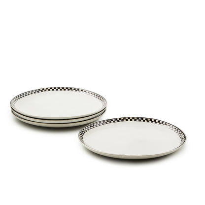 Courtly Check Everyday Dinner Plates, Set of 4