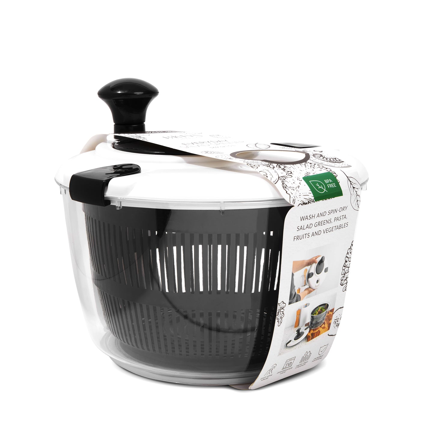 5L Salad Spinner Onyx