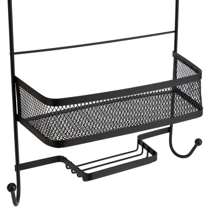 Arise Shower Caddy with Mesh Shelves Matte Black