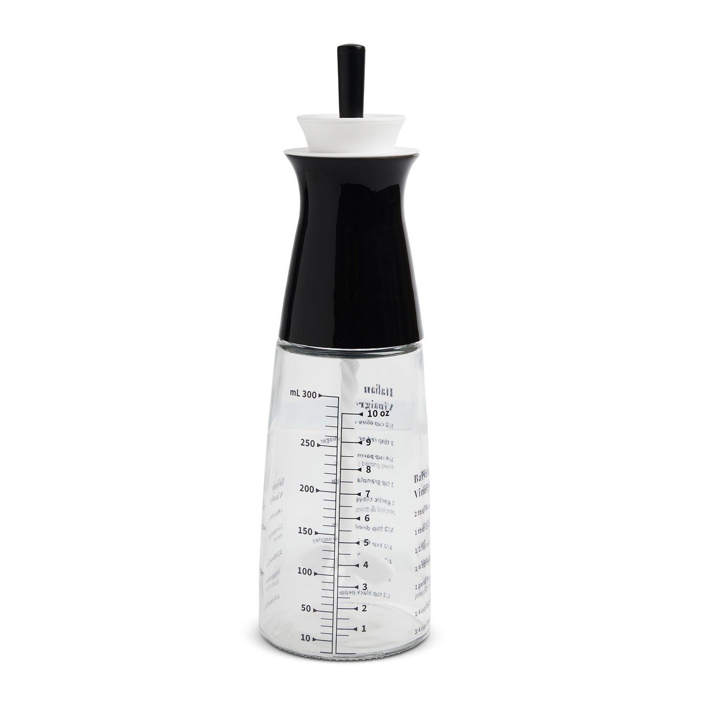 10.8oz Cruet W/ Swiler & Recipe Guide Onyx
