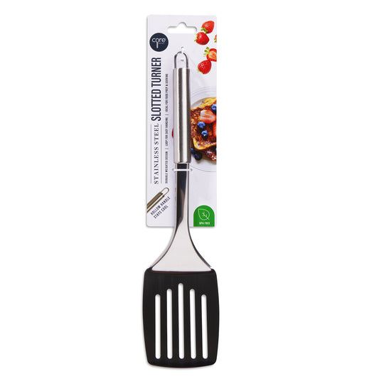 Premium Stainless Steel Slotted Turner Silver