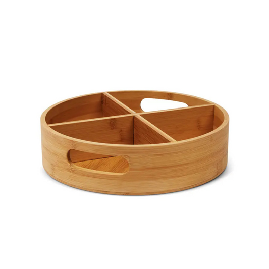 4 Compartment Bamboo Lazy Susan