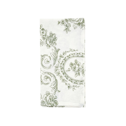 Toile Floral Napkin Set Of 4