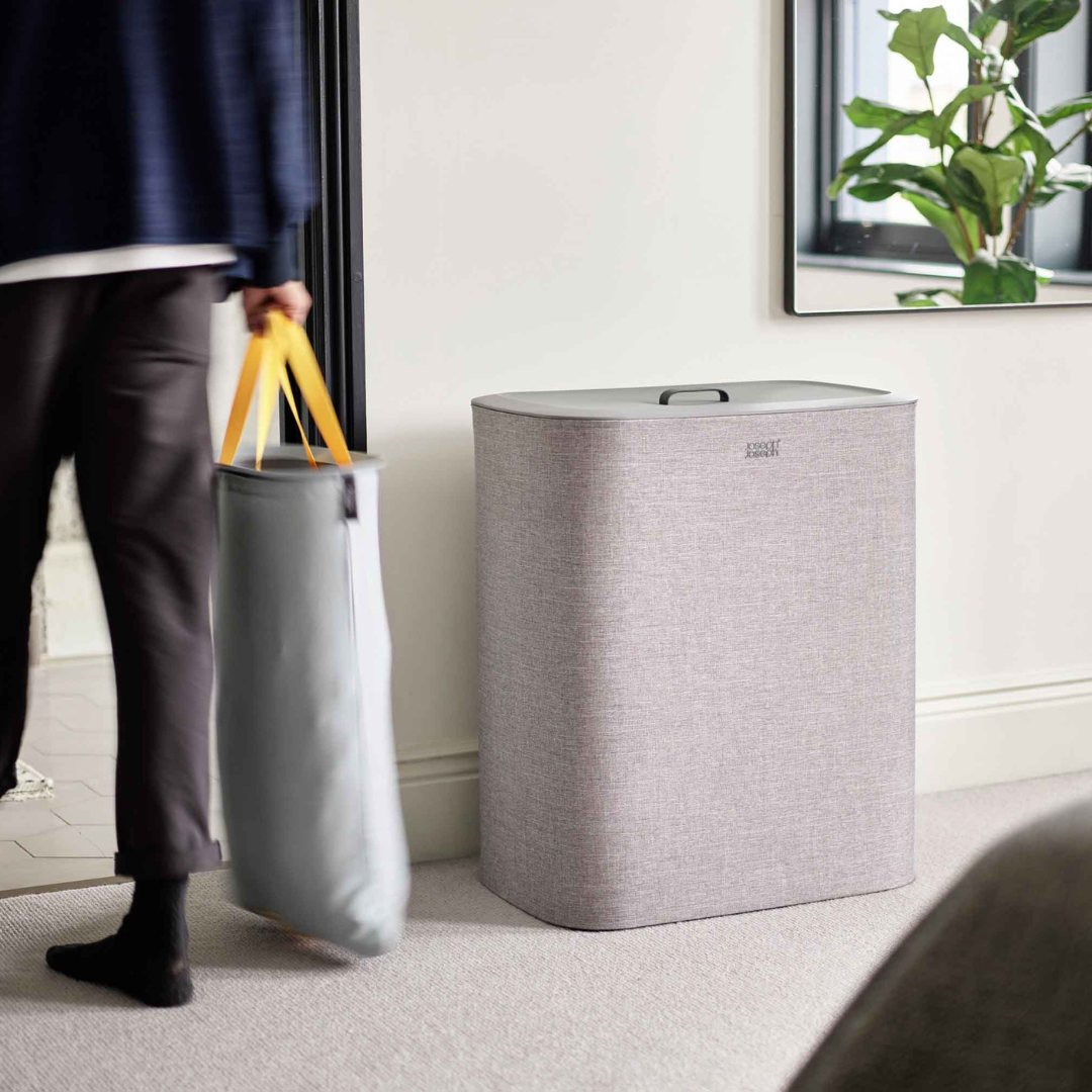 Tota Trio 90L Gray Laundry Separation Basket