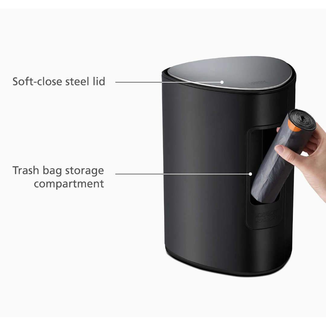 EasyStore™ 5L Matt Black Pedal Trash Can