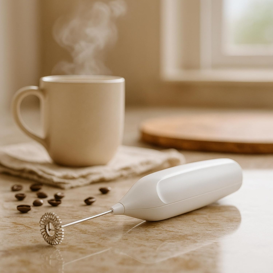 Hand-Held Milk Frother White
