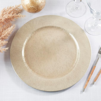 Faux Mother Of Pearl Charger Set of 4