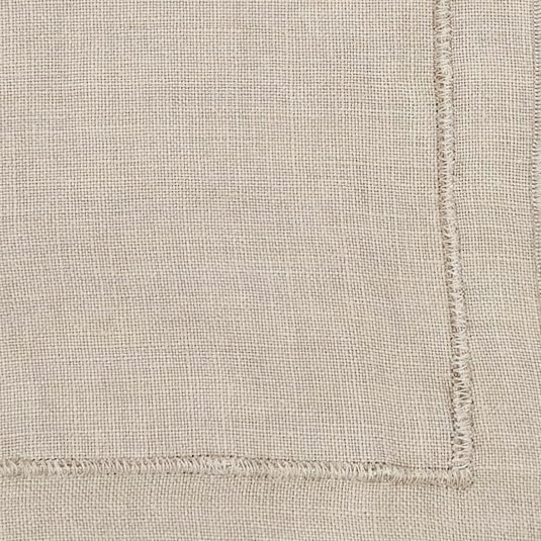 Stonewashed Overlock Border Napkin Set Of 4