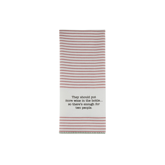 Sippy & Snippy Printed Dishtowels Red