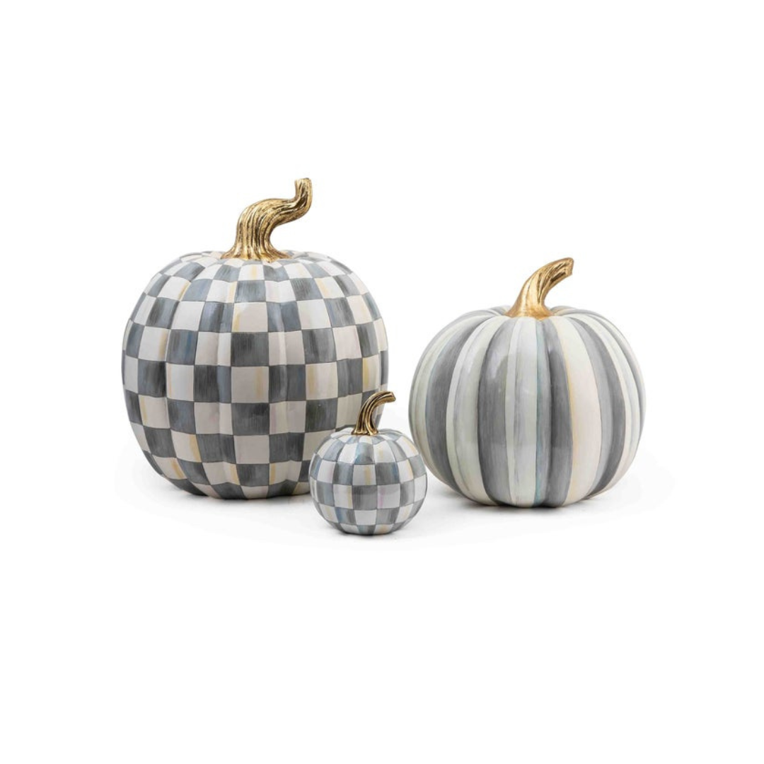 Sterling Check Mini Pumpkin