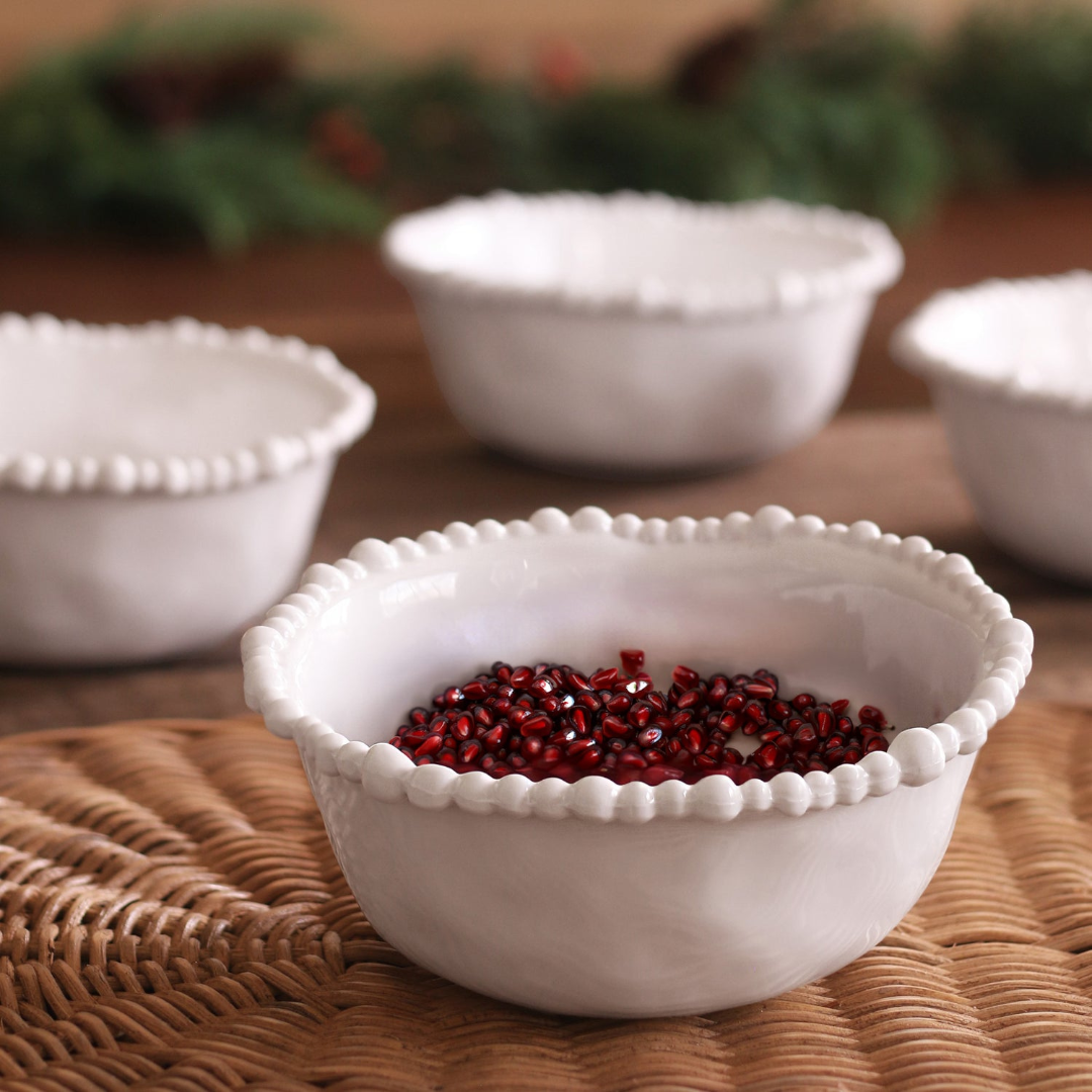 VIDA Alegria Cereal Bowl Set of 4 White