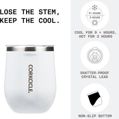 Tumbler - 12oz Gloss White