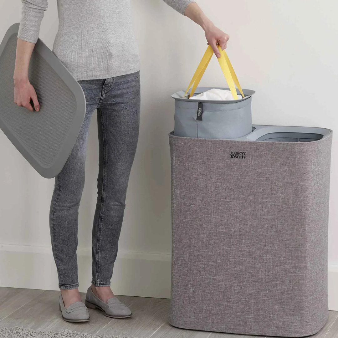 Tota 90L Grey Laundry Separation Basket