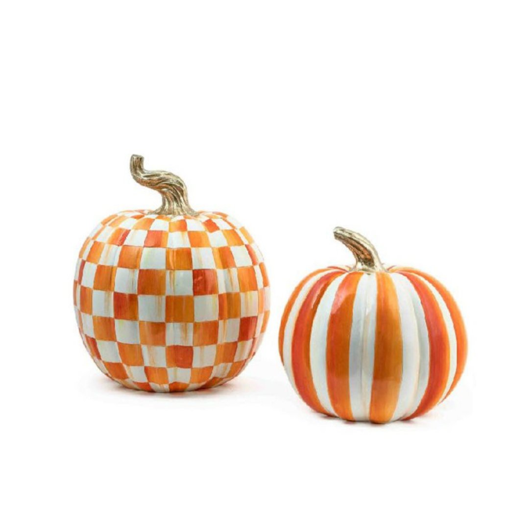 Orange Check Pumpkin, Large