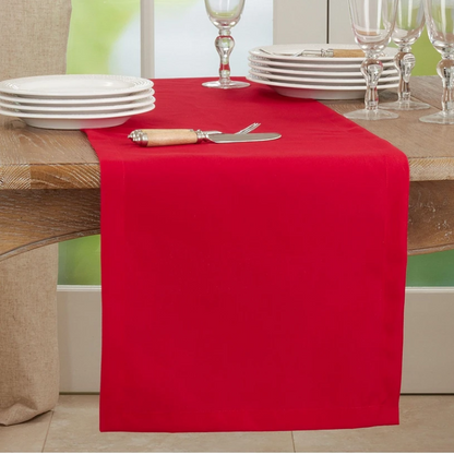 Camino de mesa Everyday Design rojo de 16" x 72"