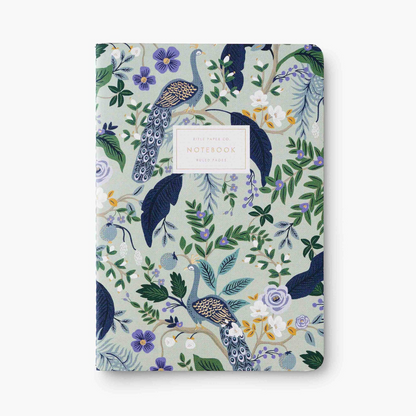 Assorted Set of 3 Peacock Notebooks