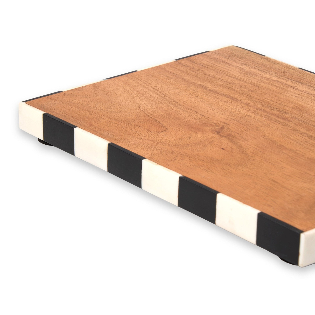 Chenonceau Checkerboard Cheese Board With Knife