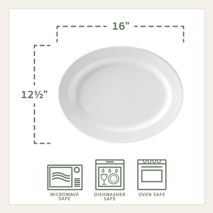 Everyday White® Oval Serving Platter, 16 IN