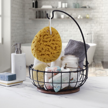 Anvil Cage Fruit Storage Basket with Banana Hook