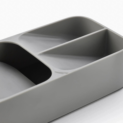 DrawerStore™ Grey Compact Cutlery Organiser