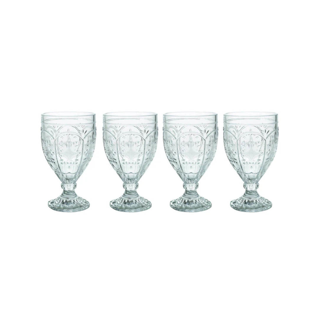 Trestle Goblets Set of 4, Clear