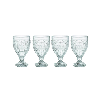 Trestle Goblets Set of 4, Clear