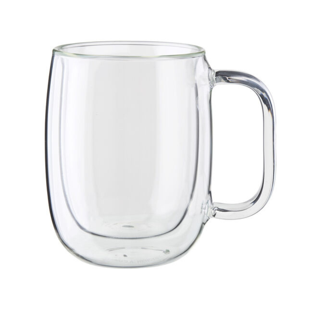 Sorrento Plus 4-pc Double Wall Glass Coffee Mugs