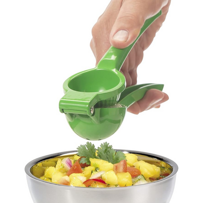 Cast Aluminum Lime Citrus Press - Green