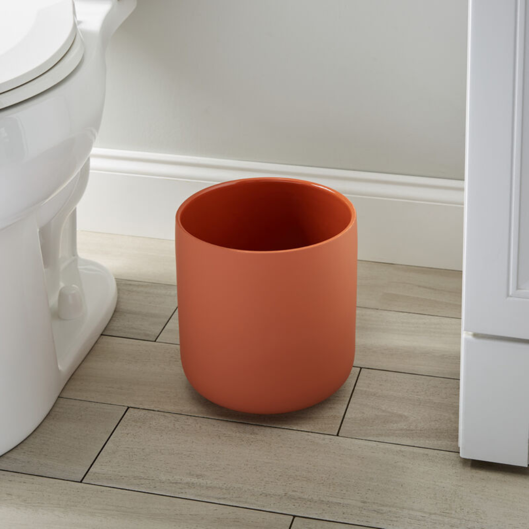 Callan Waste Basket Ceramic Terra Cotta 6.6L