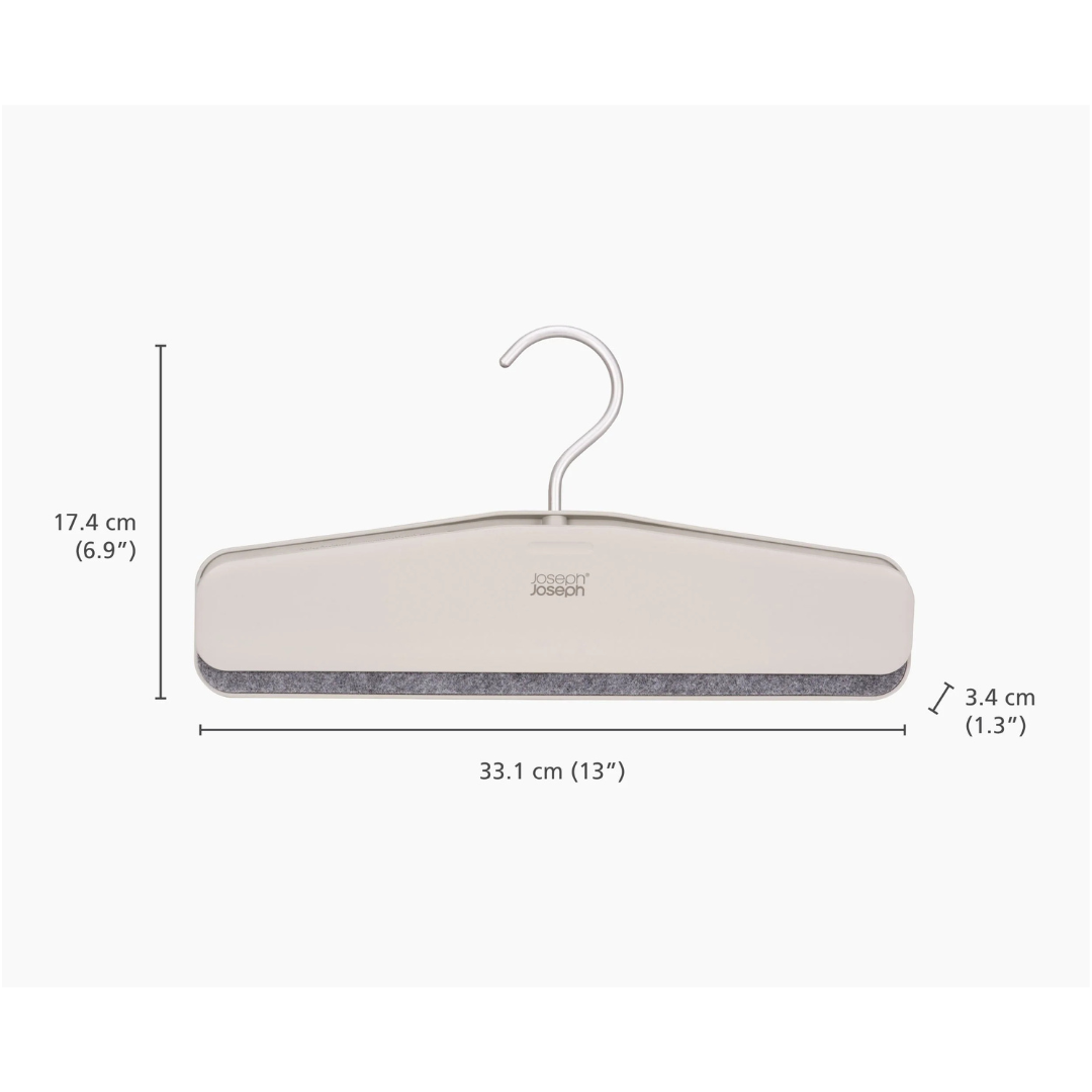 Orderly™ Easy-Grip Set of 2 Ecru Skirt & Pants Hangers