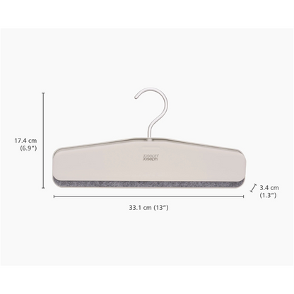 Orderly™ Easy-Grip Set of 2 Ecru Skirt & Pants Hangers