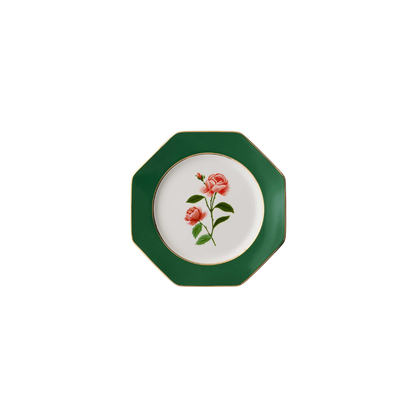 Roses Porcelain Dessert Plate Set