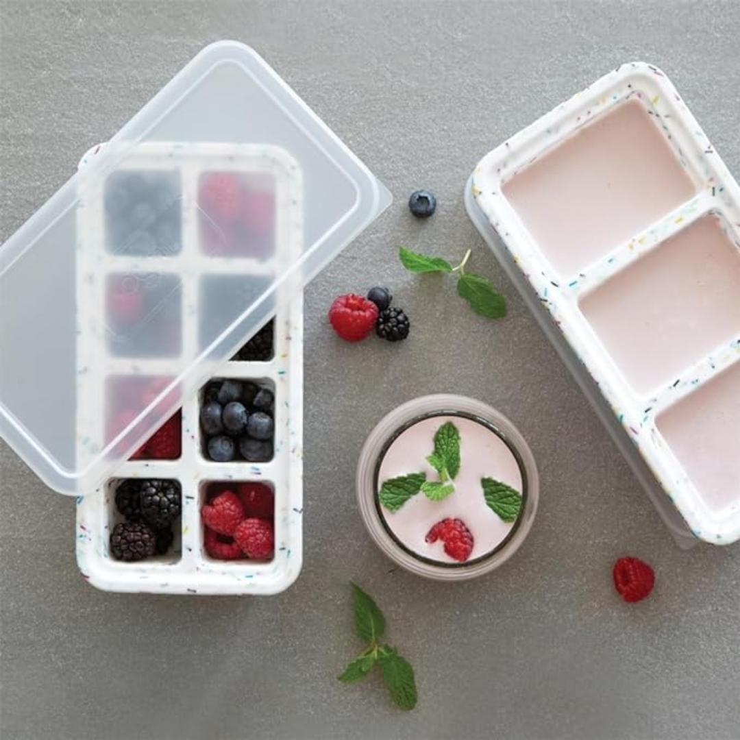 Prep & Portion Silicone Freezer Trays with Lid