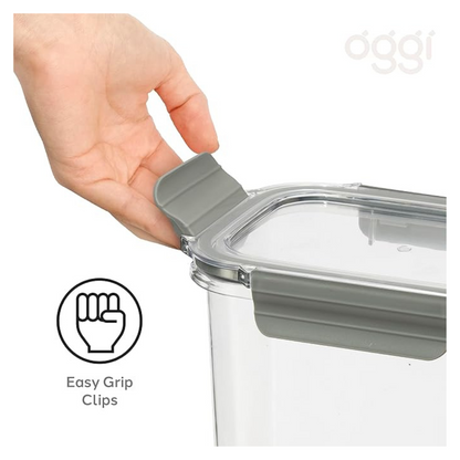 Set of 2 Clarity Containers w/ Clamp Lids (12 oz)