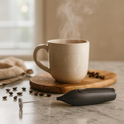 Hand-Held Milk Frother Black