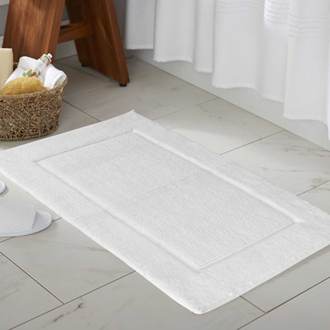 Prima Bath Mat Super Soft Cotton White 21" X 34" Gsm 1820