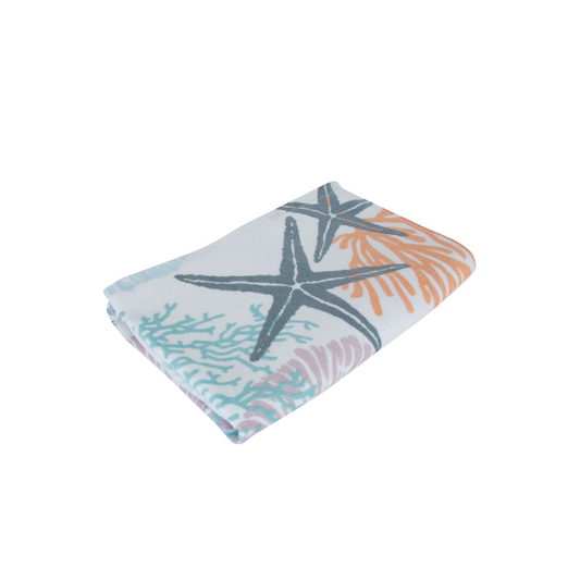 Pastel Reef Velour Beach Towel 30" x 60"