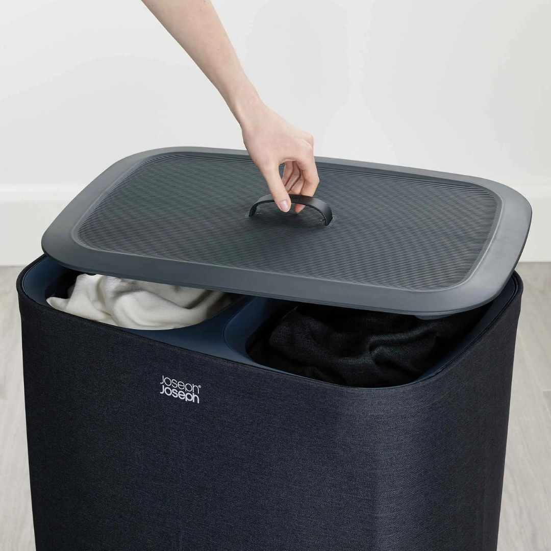 Tota 90L Black Laundry Separation Basket