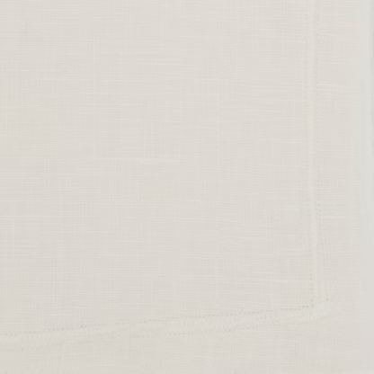 Stonewashed Overlock Border Napkin Ivory Set Of 4
