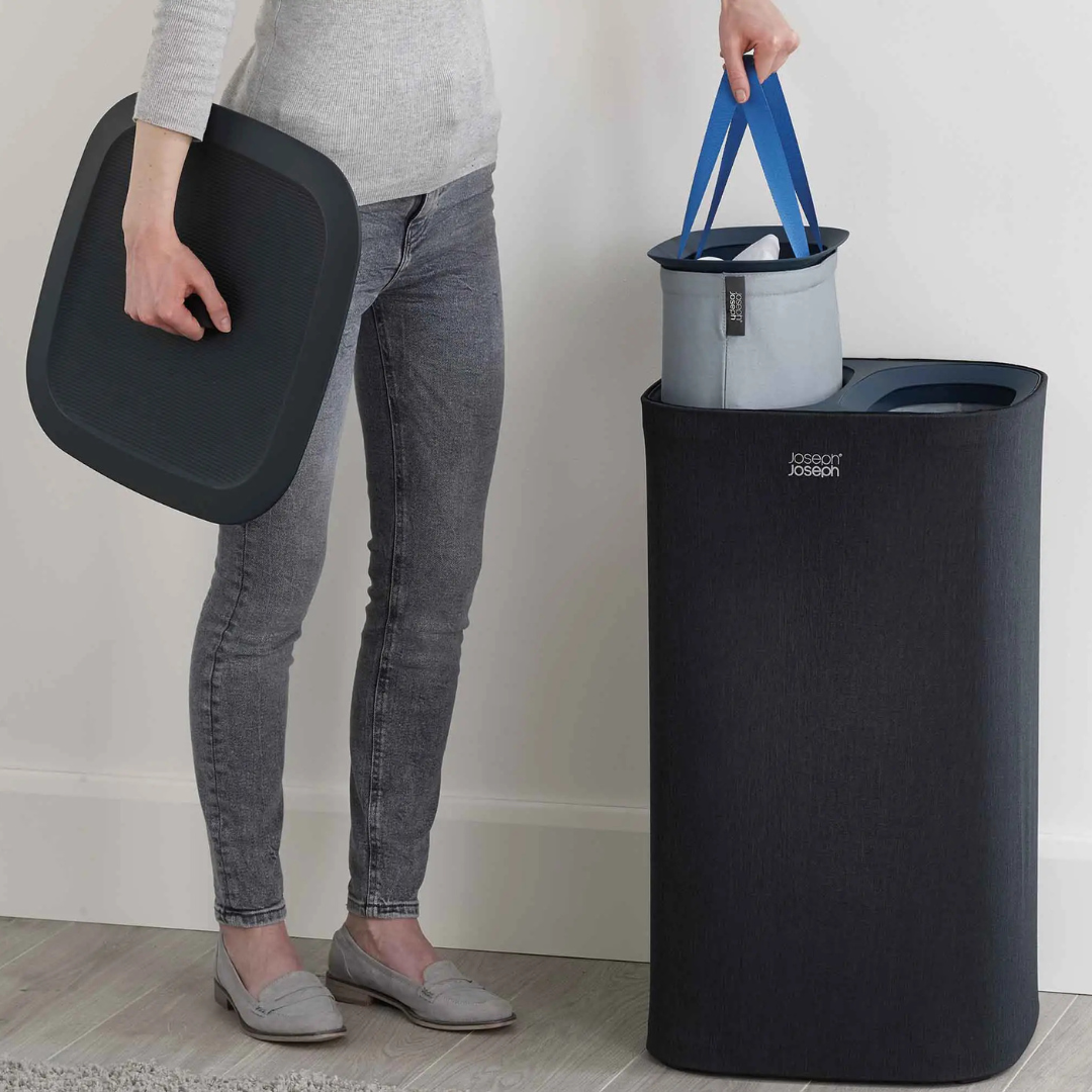 Tota 60L Black Laundry Separation Basket