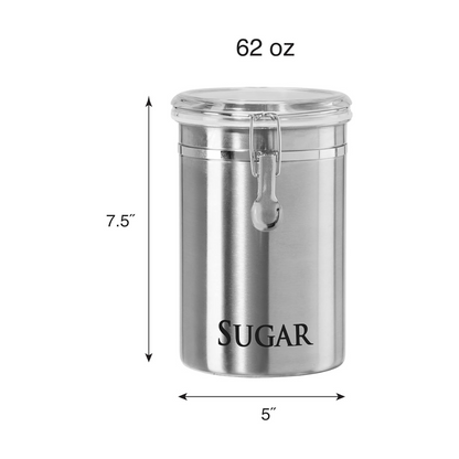 Stainless Steel "SUGAR" Clamp Canister