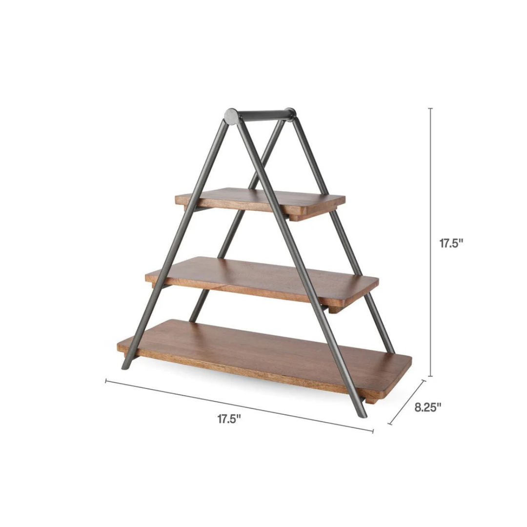 Madison 3 Tier Wood Serve Tray