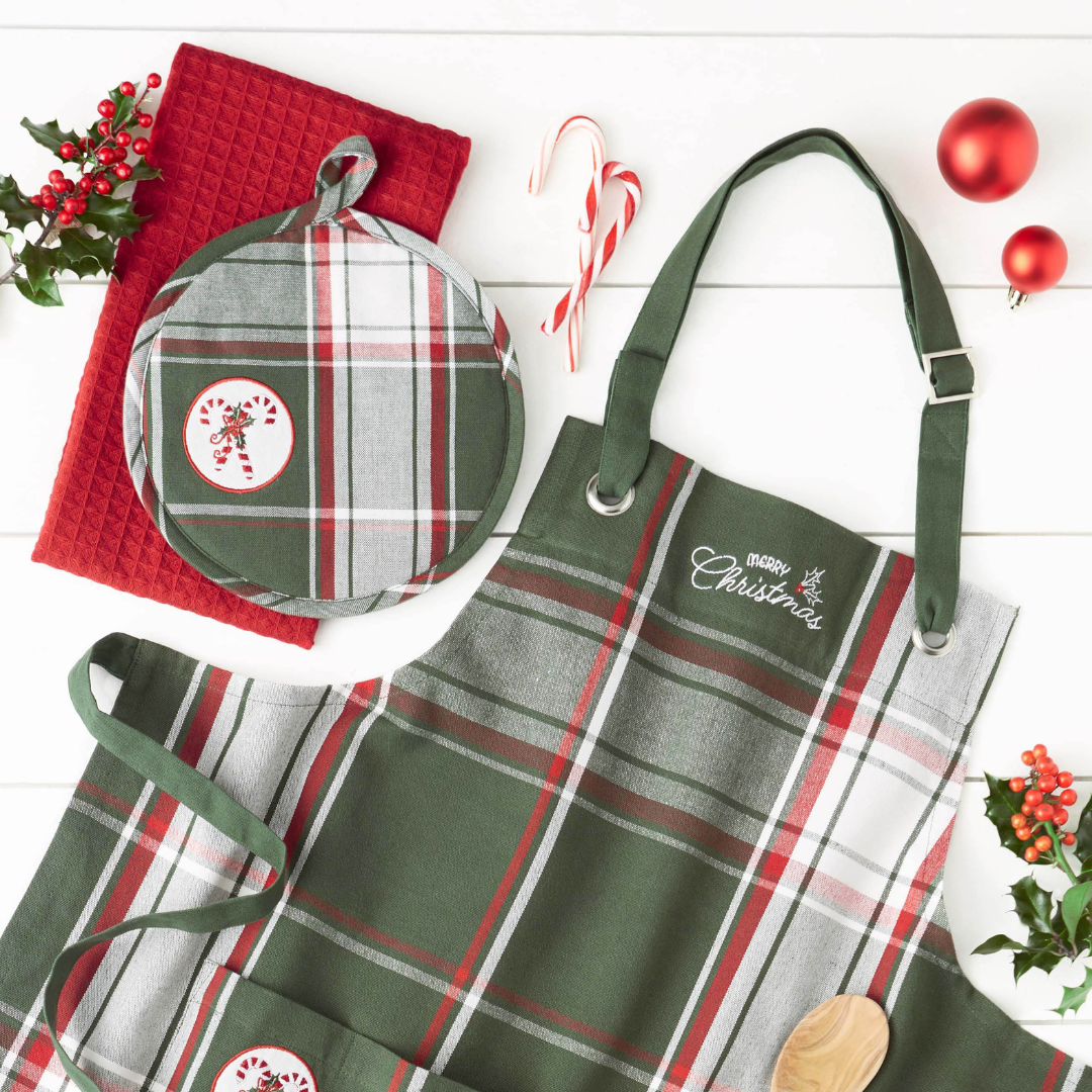 Candy Cane Potholder Gift Set