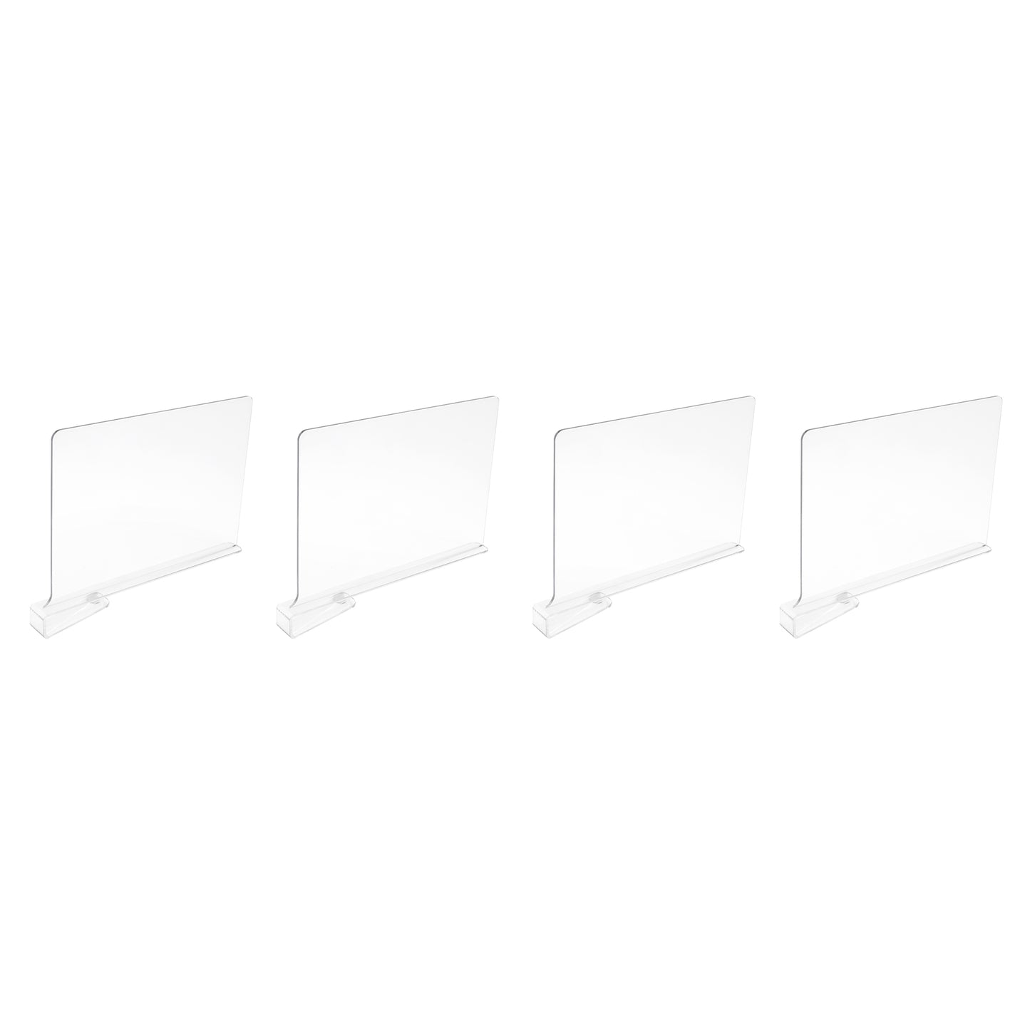 Set Of 4 Plastic Shelf Dividers
