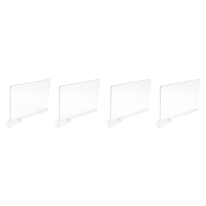 Set Of 4 Plastic Shelf Dividers