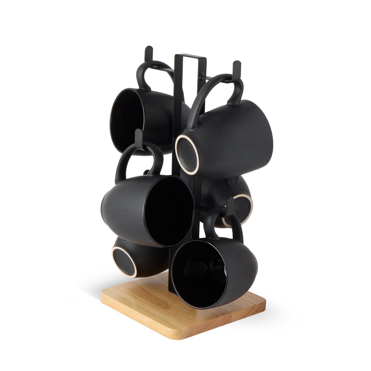 Mug Tree Whit Acacia Wood Base