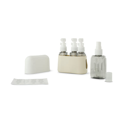 4Pc Travel Bottles W/Silicone Sleeve Vanilla