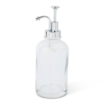 17oz Round Apothecary Pump Oil Bottle Silver