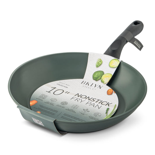 10" Milky Way Aluminum Forged Silicone Handle Frypan Spruce Shadow